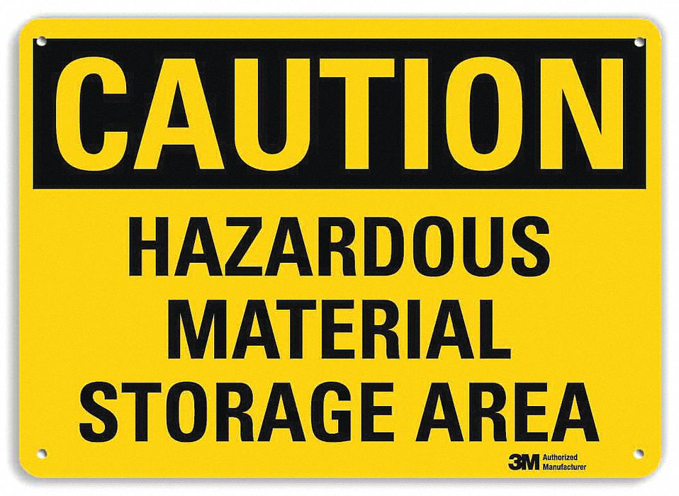 Caution Sign 10 inx14 in Aluminum
