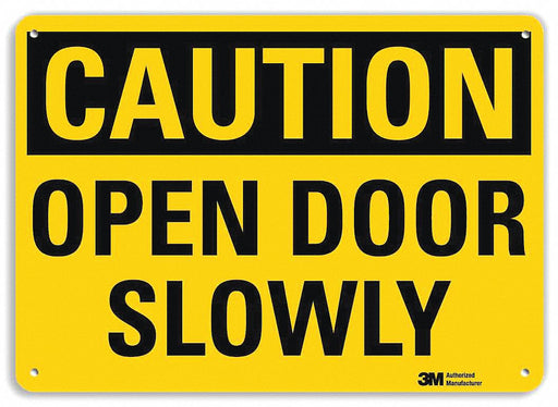 Caution Sign 10 in x 14 in Plastic