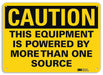 Caution Sign 10 in x 14 in Plastic
