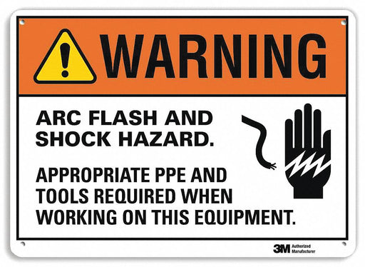 J2716 Warning Sign 7 inx10 in Plastic