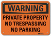 Security Sign 10 inx14 in Aluminum