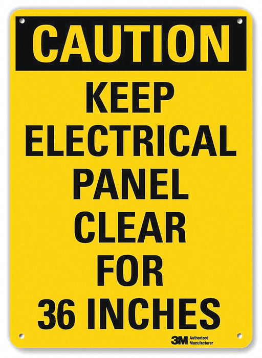 Caution Sign 10 inx7 in Plastic