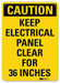Caution Sign 10 inx7 in Plastic