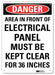 Danger Sign 10 inx7 in Plastic