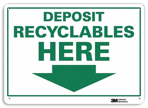Notice Sign 7 in x 10 in Plastic