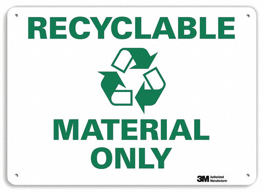 Notice Sign 10 in x 14 in Plastic