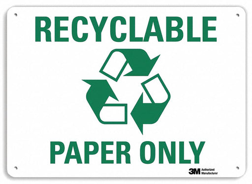 Notice Sign 7 in x 10 in Plastic
