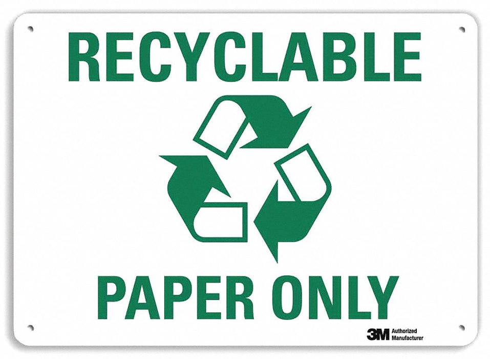 Notice Sign 10 in x 14 in Plastic