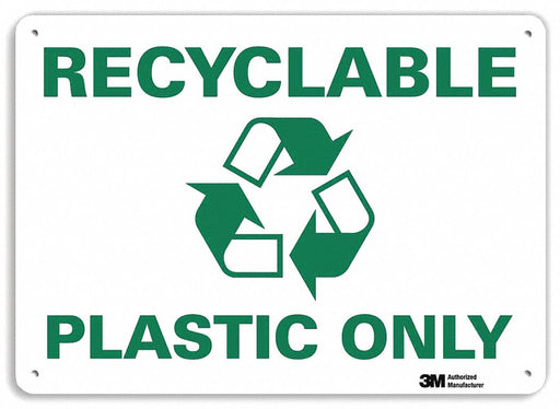 Notice Sign 7 in x 10 in Plastic