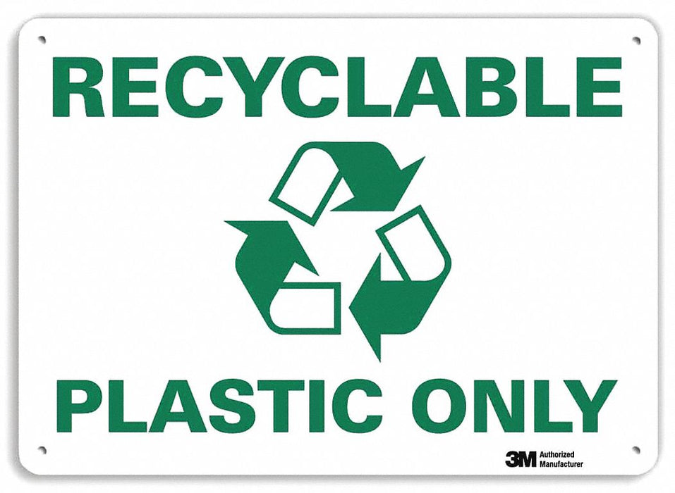 Notice Sign 7 in x 10 in Plastic