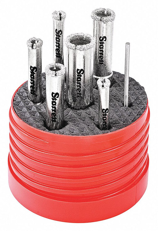 Diamond Tile Hole Saw Kit 7 Piece