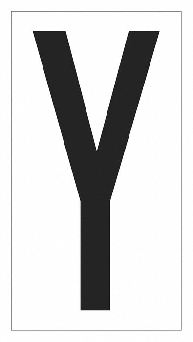 Vinyl WarehouseLetterLabel Y 3-1/2 PK50