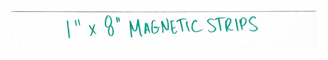 Warehouse LabelMagneticStrips 1 x8 PK25