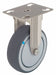 Plate Caster Rigid Rubber 6 5/8 H