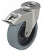 Bolt-Hole Caster 4 7/8 dia Swivel Rubber