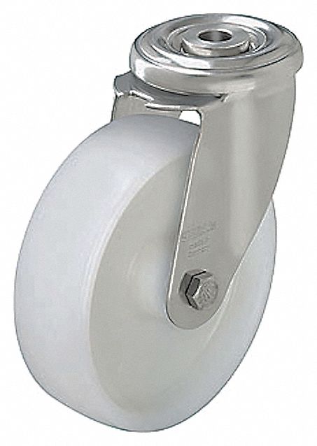 Bolt-Hole Caster 4 7/8 dia Swivel Nylon