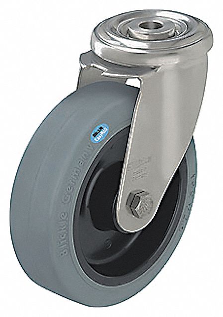 BoltHole Caster 3 1/16 dia Swivel Rubber