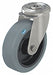 BoltHole Caster 3 1/16 dia Swivel Rubber