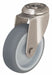 Bolt-Hole Caster 4 7/8 dia Swivel Rubber