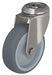 Bolt-Hole Caster 3 7/8 dia Swivel Rubber