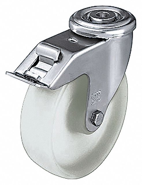 Bolt-Hole Caster 4 7/8 dia Swivel Nylon