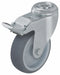 Bolt-Hole Caster 3 7/8 dia Swivel Rubber