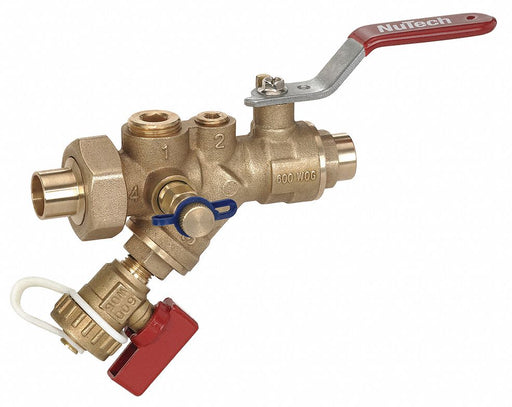 Combination Strainer Valve 1-1/2In Sweat