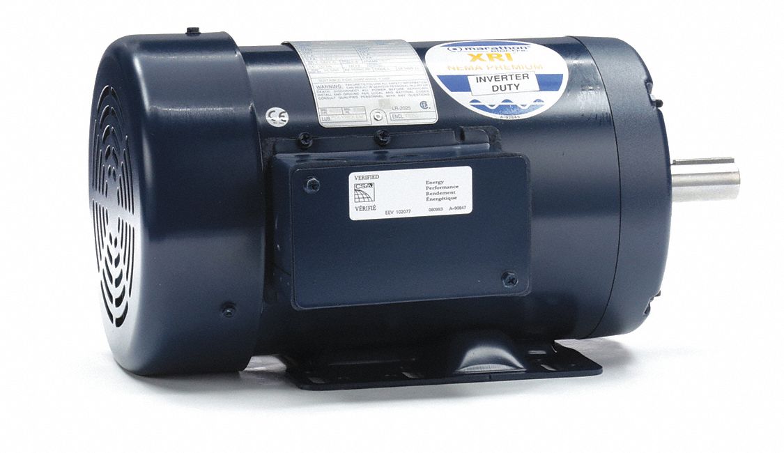 GP Motor 2 HP 3 490 RPM 230/460V AC 145T