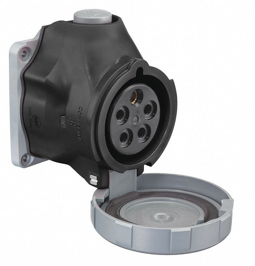 Pin and Sleeve Receptacle 347/600VAC Blk