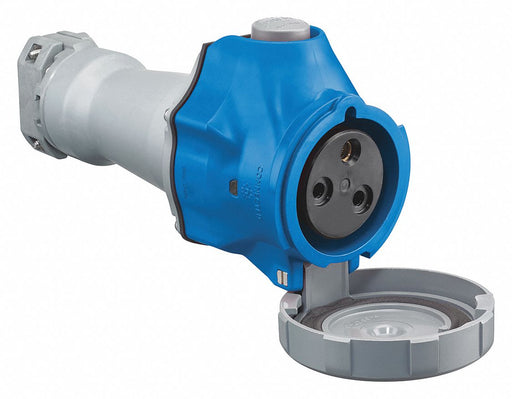 Pn Slv Connctr 30/32 A IEC Blue 2Pl