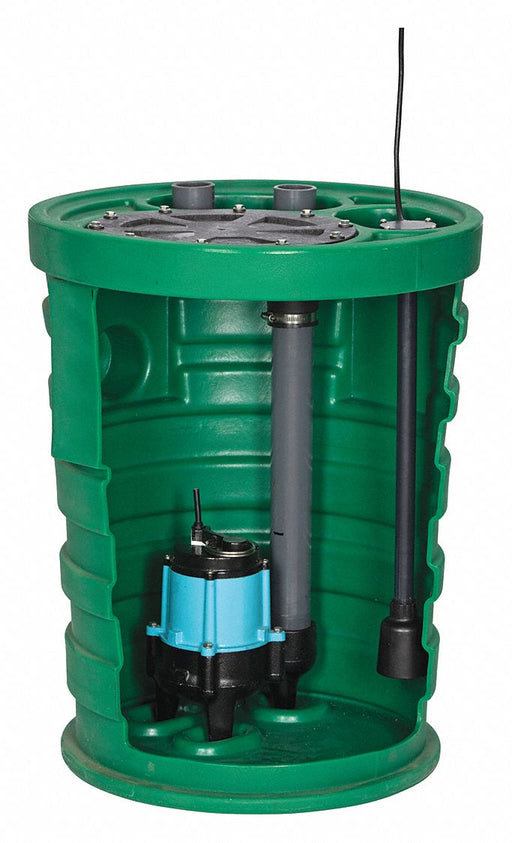 Sewage Ejector System 1/2 hp 120V AC