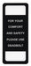 Security Label 2 15/16inx1.25 in Acrylic