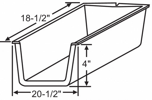 Drawer Insert 20-1/2 W x 18-1/2 D