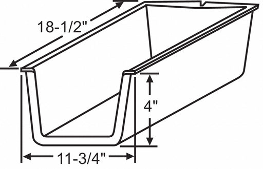 Drawer Insert 11-3/4 W x 18-1/2 D