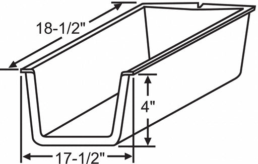 Drawer Insert 17-1/2 W x 18-1/2 D