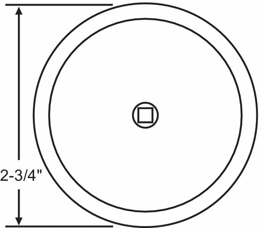 Back Plate For Cabinet Knobs 5/16 H