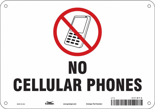 Safety Sign 7 in x 10 in Aluminum
