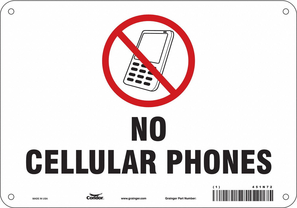 Safety Sign 7 in x 10 in Aluminum