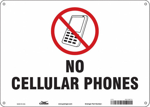 Safety Sign 10 in x 14 in Aluminum