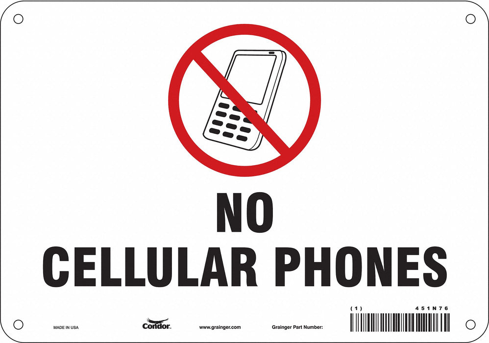 Safety Sign 7 in x 10 in Polyethylene