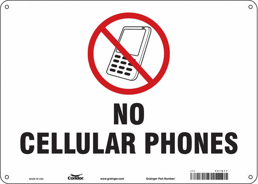 Safety Sign 10 in x 14 in Polyethylene
