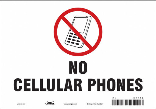 Safety Sign 7 in x 10 in Vinyl