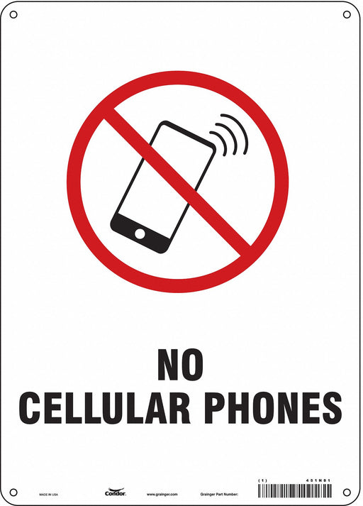 Safety Sign 14 in x 10 in Aluminum