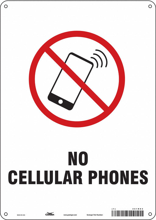 Safety Sign 14 in x 10 in Polyethylene