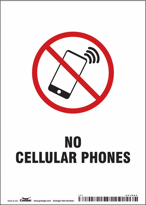 Safety Sign 7 in x 5 in Vinyl