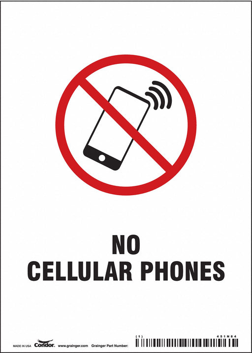 Safety Sign 7 in x 5 in Vinyl