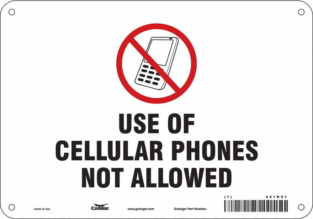 Safety Sign 7 in x 10 in Polyethylene