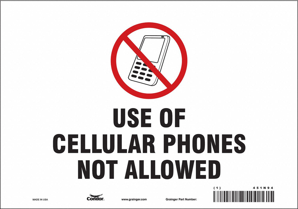 Safety Sign 7 in x 10 in Vinyl