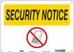 Safety Sign 10 in x 14 in Aluminum