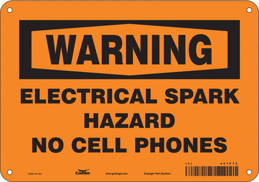 Safety Sign 7 in x 10 in Aluminum